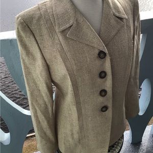 Valentino Boutique Tessuto Cloth 4 Button Blazer Jacket Vintage Size 12 Italy